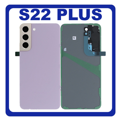 Γνήσια Original Samsung Galaxy S22 Plus 5G , S22+ 5G (SM-S906B, SM-S906B/DS) Rear Back Battery Cover Πίσω Καπάκι Πλάτη Μπαταρίας + Camera Lens Τζαμάκι Κάμερας Violet Βιολετί GH82-27444G (Service Pack By Samsung)