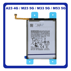 Γνήσια Original Samsung Galaxy A23 4G (SM-A235F, SM-A235F/DS) / M23 5G (SM-M236B, SM-M236B/DS) / M33 5G (SM-M336B) M53 5G (SM-M536B, SM-M536B/DS) EB-BM526ABS Battery Μπαταρία Li-Ion 5000 mAh GH82-28490A (Service Pack By Samsung)