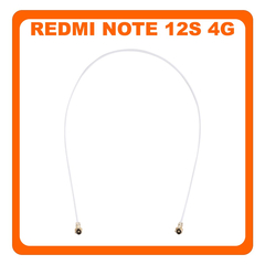 Γνήσια Original Xiaomi Redmi Note 12S 4G (2303CRA44A, 23030RAC7Y) Coaxial Antenna Signal Module Flex Cable Ομοαξονικό Καλώδιο Κεραίας White Άσπρο 121mm (Service Pack By Xiaomi)