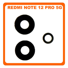 Γνήσια Original Xiaomi Redmi Note 12 Pro 5G (22101316C, 22101316I) Rear Back Camera Lens Πίσω Τζαμάκι Κάμερας (Set) (Service Pack By Xiaomi)