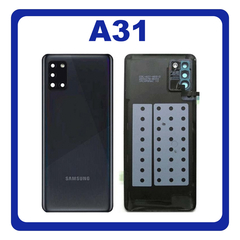 Original Γνήσιο Samsung Galaxy A31 A315 SM-A315F Battery Cover Prism Crush Black Κάλυμμα Μπαταρίας Μαύρο GH82-22338A (Service Pack By Samsung)