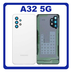 Original Γνήσιο Samsung Galaxy A32 5G A326 SM-A326B Battery Cover White Καπάκι Μπαταρίας Άσπρο GH82-25080B (Service Pack By Samsung)