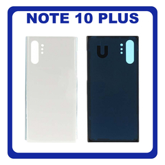 OEM HQ Samsung Galaxy Note 10 Plus, Note10 Plus 10+ N975 (N975F, N975F/DS) Rear Back Battery Cover Πίσω Κάλυμμα Καπάκι Μπαταρίας Aura White Άσπρο (Premium A+)