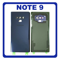 OEM HQ Samsung Galaxy Note 9 , Note9 N960 (SM-N960F/DS, SM-N960U, SM-N9600/DS) Rear Back Battery Cover Πίσω Κάλυμμα Καπάκι Μπαταρίας + Camera Lens Τζαμάκι Κάμερας Blue Μπλε (Premium A+)
