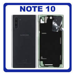 Original Γνήσιο Samsung Galaxy Note 10 , Note10 N970 (N970F N970F/DS N970U N970U1 N970W N9700/DS N970N) Rear Back Battery Cover Πίσω Κάλυμμα Καπάκι Μπαταρίας Black Μαύρο GH82-20528A (Service Pack By Samsung)