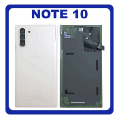 Original Γνήσιο Samsung Galaxy Note 10 , Note10 N970 (N970F N970F/DS N970U N970U1 N970W N9700/DS N970N) Rear Back Battery Cover Πίσω Κάλυμμα Καπάκι Μπαταρίας White Άσπρο GH82-20528B (Service Pack By Samsung)
