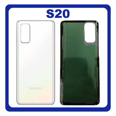 OEM HQ Samsung Galaxy S20 G980 (SM-G980, SM-G980F, SM-G980F/DS) Rear Back Battery Cover Πίσω Κάλυμμα Καπάκι Μπαταρίας White Άσπρο (Premium A+)