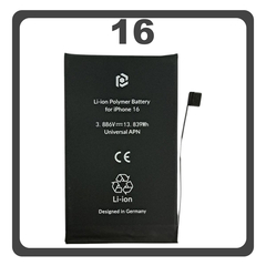 HQ OEM Συμβατό Με Apple iPhone 16, iPhone16 (A3287, A3081) Prio Battery Μπαταρία Li-Poly 3561 mAh Universal APN Blister (Premium A+)