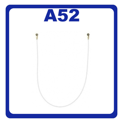 Γνήσια Original Samsung Galaxy A52 A525 A526 SM-A525F SM-A526B SM-A526B/DS CBF Coaxial Antenna Cable 141mm Καλώδιο Κεραίας Ομοαξονικό White Άσπρο GH39-02099A ​(Service Pack By Samsung)