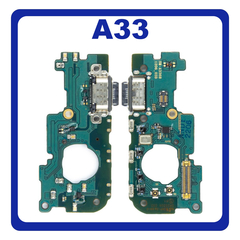 HQ OEM Συμβατό Με Samsung Galaxy A33 5G (SM-A336E, SM-A336B) USB Type-C Charging Dock Connector Flex Sub Board, Καλωδιοταινία Υπό Πλακέτα Φόρτισης + Microphone Μικρόφωνο (Premium A+)