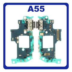 Γνήσια Original Samsung Galaxy A55 5G (SM-A556V, SM-A556B) USB Type-C Charging Dock Connector Flex Sub Board, Καλωδιοταινία Υπό Πλακέτα Φόρτισης + Microphone Μικρόφωνο GH96-16718A (Service Pack By Samsung)