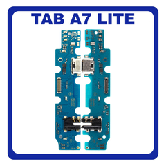 HQ OEM Συμβατό Με Samsung Galaxy Tab A7 Lite (SM-T220, SM-T225) USB Type-C Charging Dock Connector Flex Sub Board, Καλωδιοταινία Υπό Πλακέτα Φόρτισης + Microphone Μικρόφωνο + Audio Jack Θύρα Ακουστικών (Premium A+)