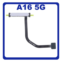 Γνήσια Original Samsung Galaxy A16 5G (SM-A166B, SM-A166B/DS) Fingerprint Sensor Flex Αισθητήρας Δαχτυλικού Αποτυπώματος Light Gray Γκρι GH96-18396B (Service Pack By Samsung)