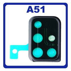 Γνήσια Original Samsung Galaxy A51 2020 (SM-A515F) DECO FRAME FOR CAMERA LENS ΔΙΑΚΟΣΜΙΤΙΚΟ ΠΛΑΙΣΙΟ ΓΙΑ ΤΖΑΜΑΚΙ ΚΑΜΕΡΑΣ BLACK (SERVICE PACK BY SAMSUNG) GH98-45088A