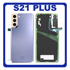 Γνήσιο Original Samsung Galaxy S21+ S21 Plus 5G 2021 G996 (G996B, G996B/DS) Rear Back Battery Cover Πίσω Κάλυμμα Καπάκι Πλάτη Μπαταρίας Phantom Violet Μωβ GH82-24505B (Service Pack By Samsung)