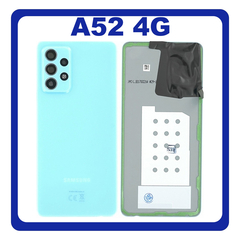 Γνήσια Original Samsung Galaxy A52 (SM-A525F, SM-A525F/DS) Rear Battery Cover Πίσω Καπάκι Μπαταρίας Blue Μπλε GH82-25427B (Service Pack By Samsung)