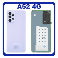 Γνήσια Original Samsung Galaxy A52 (SM-A525F, SM-A525F/DS) Rear Battery Cover Πίσω Καπάκι Μπαταρίας Violet Βιολετί GH82-25427C (Service Pack By Samsung)