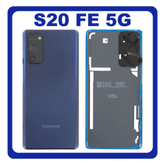 Γνήσια Original Samsung Galaxy S20 FE 5G (SM-G781B, SM-G781B/DS) Rear Battery Cover Πίσω Καπάκι Μπαταρίας Cloud Navy Μπλε GH82-24223A (Service Pack By Samsung)