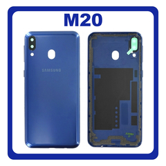 Γνήσια Original Samsung Galaxy M20 (SM-M205F, SM-M205FN) Battery Cover Καπάκι Μπαταρίας Blue Μπλε GH82-19215B (Service Pack By Samsung)