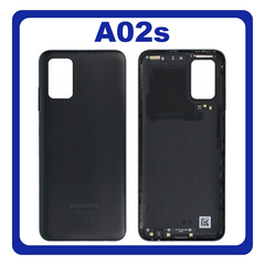 Γνήσια Original Samsung Galaxy A02s, Galaxy A 02s (SM-A025F, SM-A025F/DS), Rear Back Battery Cover Πίσω Κάλυμμα Καπάκι Πλάτη Μπαταρίας Black Μαύρο GH81-20239A (Service Pack By Samsung)