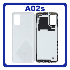Γνήσια Original Samsung Galaxy A02s, Galaxy A 02s (SM-A025F, SM-A025F/DS), Rear Back Battery Cover Πίσω Κάλυμμα Καπάκι Πλάτη Μπαταρίας White Άσπρο GH81-20242A (Service Pack By Samsung)