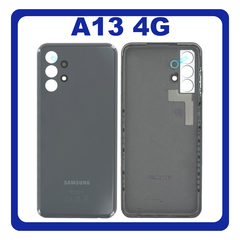 Γνήσια Original Samsung Galaxy A13 (SM-A135F, SM-A135F/DS, SM-A135M) Rear Back Battery Cover Πίσω Κάλυμμα Καπάκι Πλάτη Μπαταρίας + Camera Lens Τζαμάκι Κάμερας Black Μαύρο GH82-28387A (Service Pack By Samsung)
