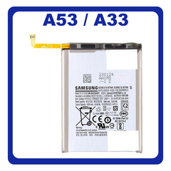 Γνήσια Original Samsung Galaxy A53 5G (SM-A536B, SM-A536B/DS) / A33 5G (SM-A336E, SM-A336B) EB-BA536ABY / EB-BA336ABY Battery Μπαταρία Li-Ion 5000 mAh GH82-28146A GH82-28027A (Service Pack By Samsung)