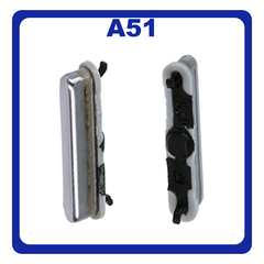 Γνήσια Original Samsung Galaxy A51, A 51 (SM-A515F, SM-A515F/DSN, SM-A515F/DS) ​Power Key On/Off Πλήκτρo Εκκίνησης Prism Crush White Άσπρο GH98-45034A (Service Pack By Samsung)