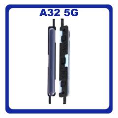 Γνήσια Original Samsung Galaxy A32 5G, A 32 5G (SM-A326B, SM-A326B/DS) Volume Button External Side Keys Πλαϊνό Πλήκτρο Κουμπί Ρύθμισης Έντασης Ήχου Awesome Violet Βιολετή GH64-08403D (Service Pack By Samsung)