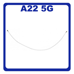 Original Γνήσιο Samsung Galaxy A22 5G A226 (SM-A226B, SM-A226B/DS, SM-A226B/DSN) CBF Coaxial Antenna Cable Καλώδιο Κεραίας Ομοαξονικό White Άσπρο GH81-20735A (Service Pack By Samsung)