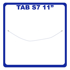 Γνήσια Original Samsung Galaxy Tab S7 T870 11" (SM-T870, SM-T875, SM-T876B) Coaxial Antenna Signal Module Flex Cable Ομοαξονικό Καλώδιο Κεραίας 158mm White Άσπρο GH39-02083A (Service Pack By Samsung)