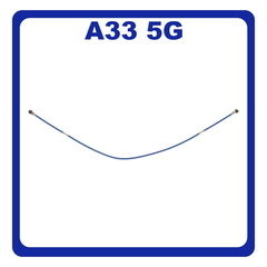 Γνήσια Original Samsung Galaxy A33 5G (SM-A336E, SM-A336B) Coaxial Antenna Signal Module Flex Cable Ομοαξονικό Καλώδιο Κεραίας 117mm Blue Μπλε GH39-02137A (Service By Samsung)