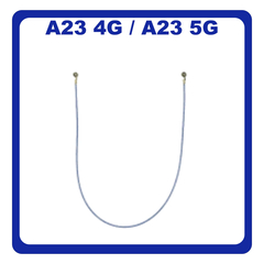 Γνήσια Original Samsung Galaxy A23 (SM-A235F, SM-A235F/DS), A23 5G (SM-A236U, SM-A236U1) Coaxial Antenna Signal Module Flex Cable Ομοαξονικό Καλώδιο Κεραίας 121mm Blue Μπλε GH39-02140A (Service Pack By Samsung)