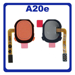 Γνήσιο Original Samsung Galaxy A20e 2019 A202 (SM-A202F, SM-A202K, SM-A202F/DS) Κεντρικό Κουμπί Πλήκτρο Home Button + Flex Cable Coral Κοραλί GH96-12565D (Service Pack By Samsung)