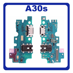 Original Γνήσιο Samsung Galaxy A30s A307 (SM-A307F, SM-A307FN, SM-A307G, SM-A307GN, SM-A307GT, SM-A307F/DS, SM-A307FN/DS, SM-A307G/DS, SM-A307GN/DS, SM-A307GT/DS) USB Charging SUB Board PCB Flex Charge Dock Connector Καλωδιοταινία Κονέκτορας Φόρτισης + Microphone Μικρόφωνο GH96-12857A (Service Pack By Samsung)