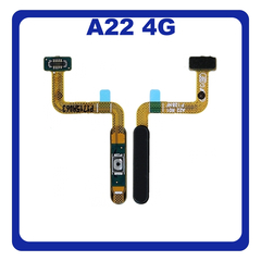 Γνήσια Original Samsung Galaxy A22 4G, A 22 4G (SM-A225F, SM-A225F/DS) Fingerprint Flex Sensor Αισθητήρας Δακτυλικού Αποτυπώματος Black Μαύρο GH96-14401A (Service Pack By Samsung)