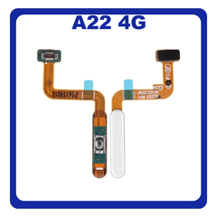 Γνήσια Original Samsung Galaxy A22 4G, A 22 4G (SM-A225F, SM-A225F/DS) Fingerprint Flex Sensor Αισθητήρας Δακτυλικού Αποτυπώματος White Άσπρο GH96-14401B​ (Service Pack By Samsung)