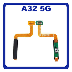 HQ OEM Συμβατό Για Samsung Galaxy A32 5G, GalaxyA32 5G (SM-A326B, SM-A326B/DS) Power Key Flex Cable On/Off Καλωδιοταινία Πλήκτρων Εκκίνησης Without Fingerprint Awesome Black Μαύρο (Grade AAA+++)