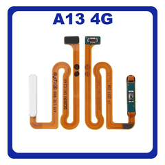 Γνήσια Original Samsung Galaxy A13 (SM-A135F, SM-A135F/DS, SM-A135M) Fingerprint Flex Sensor Αισθητήρας Δακτυλικού Αποτυπώματος White Άσπρο GH96-15035D (Service Pack By Samsung)