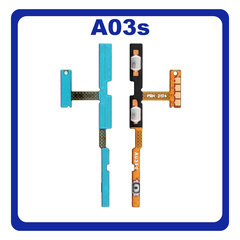 Γνήσια Original Samsung Galaxy A03s (SM-A037G, SM-A037U​) Power Key Flex Cable On/Off + Volume Key Buttons Καλωδιοταινία Πλήκτρων Εκκίνησης + Έντασης Ήχου GH81-21240A (Service Pack By Samsung)