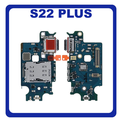 Γνήσια Original Samsung Galaxy S22+ 5G (SM-S906B), USB Type-C Charging Dock Connector Flex Sub Board, Καλωδιοταινία Υπό Πλακέτα Φόρτισης + Microphone Μικρόφωνο GH96-14805A (Service Pack By Samsung)