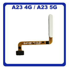 Γνήσια Original Samsung Galaxy A23 (SM-A235F, SM-A235F/DS), A23 5G (SM-A236U, SM-A236U1) Fingerprint Flex Sensor Αισθητήρας Δακτυλικού Αποτυπώματος Awesome White Άσπρο GH96-15397B (Service Pack By Samsung)