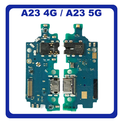 Γνήσια Original Samsung Galaxy A23 (SM-A235F, SM-A235F/DS), A23 5G (SM-A236U, SM-A236U1) USB Type-C Charging Dock Connector Flex Sub Board, Καλωδιοταινία Υπό Πλακέτα Φόρτισης + Microphone Μικρόφωνο GH96-15504A (Service Pack By Samsung)