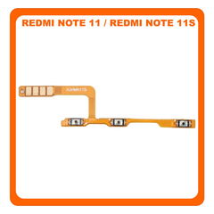 HQ OEM Συμβατό Με Xiaomi Redmi Note 11 (2201117TG, 2201117TI), Redmi Note 11S 4G (2201117SG, 2201117SI) Power Key Flex Cable On/Off + Volume Key Buttons Καλωδιοταινία Πλήκτρων Εκκίνησης + Έντασης Ήχου (Premium A+)