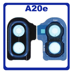 Γνήσιο Original Samsung Galaxy A20e 2019 A202 (SM-A202F, SM-A202K, SM-A202F/DS) Deco Frame For Rear Back Camera Lens Διακοσμητικό Πλαίσιο Για Πίσω Τζαμάκι Κάμερας Blue Μπλε GH98-44338C (Service Pack By Samsung)