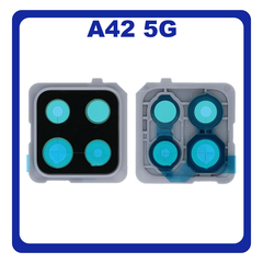 Γνήσια Original Samsung Galaxy A42 5G, Galaxy A 42 5G (SM-A426B, SM-A426B/DS, SM-A4260) Rear Back Camera Frame Πίσω Πλαίσιο Κάμερας Prism Dot Gray Γκρι GH98-45934C​ (Service Pack By Samsung)