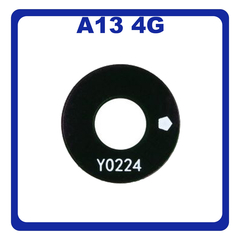 Γνήσια Original Samsung Galaxy A13 (SM-A135F, SM-A135F/DS, SM-A135M) Rear Back Camera Glass Lens Βokeh Πίσω Τζαμάκι Κάμερας Black Μαύρο GH64-08697A (Service Pack By Samsung)