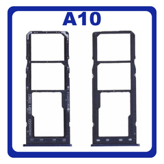 Γνήσιο Original Samsung Galaxy A10 A105 (SM-A105F/DS, SM-A105FN/DS, SM-A105G/DS, SM-A105M/DS, SM-A105F, SM-A105G, SM-A105M, SM-A105FN) SIM Card Tray Cover Assy + Micro SD Tray Slot Υποδοχέας Βάση Θήκη Κάρτας SIM Κάλυμμα Black Μαύρο GH98-44169A (Service Pack By Samsung)