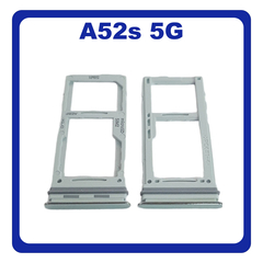Γνήσια Original Samsung Galaxy A52s 5G, Galaxy A 52s 5G (SM-A528B, SM-A528B/DS) SIM Card Tray + Micro SD Tray Slot Υποδοχέας Βάση Θήκη Κάρτας SIM Awesome Mint Πράσινο GH98-46290F (Service Pack By Samsung)