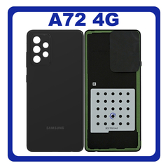 HQ OEM Συμβατό Για Samsung Galaxy A72 (SM-A725F, SM-A725F/DS) Rear Back Battery Cover Πίσω Κάλυμμα Καπάκι Πλάτη Μπαταρίας Awesome Black Μαύρο (Grade AAA+++)